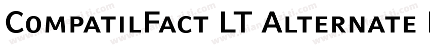 CompatilFact LT Alternate Bold Small Caps字体转换
